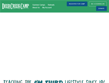 Tablet Screenshot of deercreekcamp.com